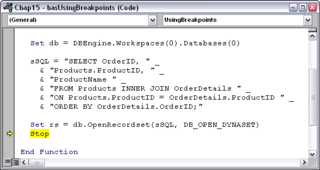 Stop statements are a type of permanent breakpoint.